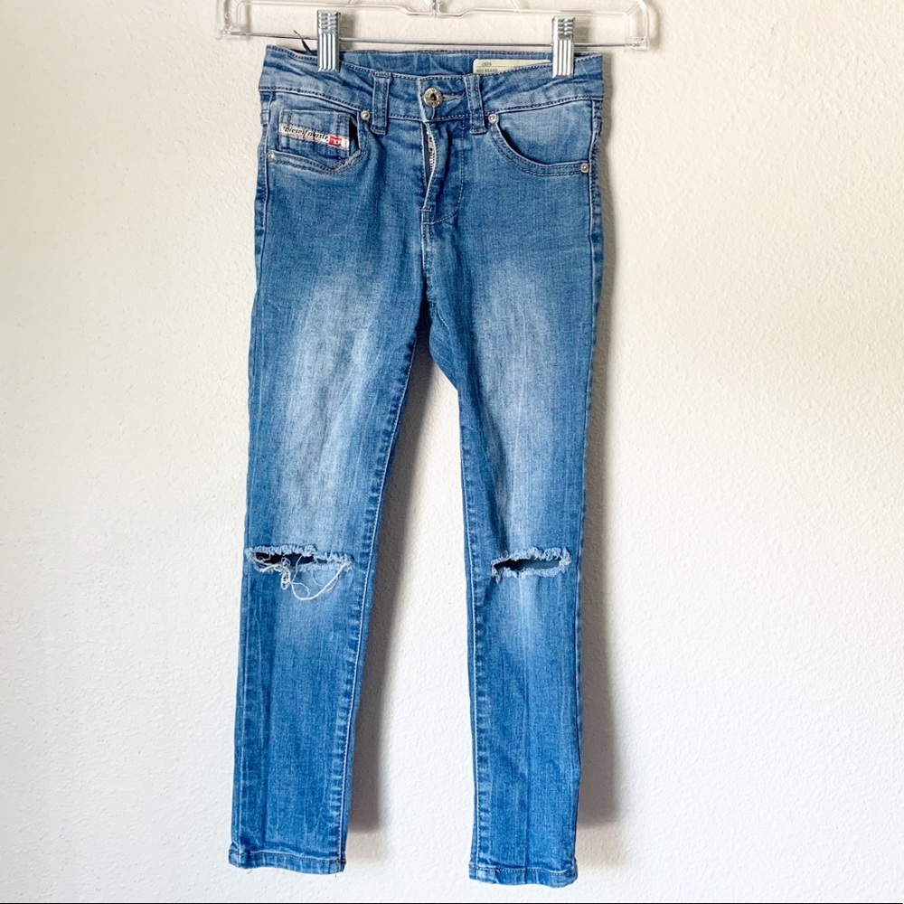 Diesel Distressed Super Slim Skinny Denim Jeans